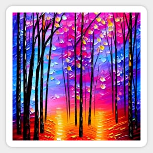 Magical Forest at Sunrise Sticker